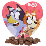 Bluey Valentine's Candy Gift Box, Milk Chocolatey Hearts Inside, Individually Wrapped Pieces, Collectible Heart Container, 2.12 Ounces
