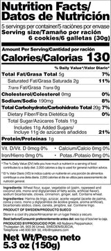 Nyakers Swedish Ginger Snaps, Original Flavor, 150 grams