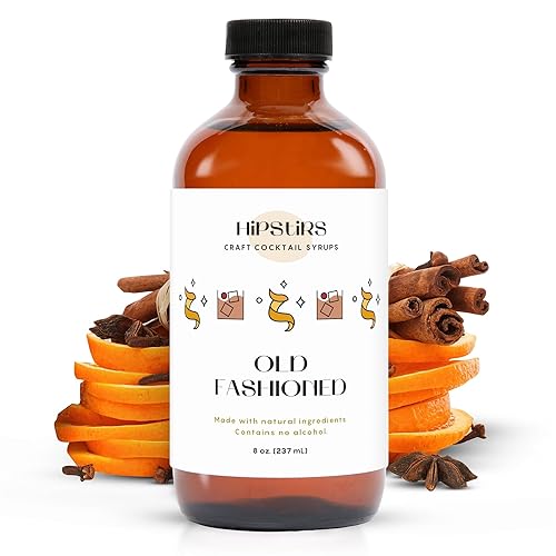 HipStirs Old Fashioned Mix - Our Artisan Old Fashioned Syrup uses Real Blood Orange Bitters for Cocktails to Make it a Rich and Timeless Winter Drink