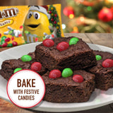 M&M'S Peanut Milk Chocolate Christmas Candy, Holiday Chocolate Candy for Stocking Stuffers, 10 oz Bag