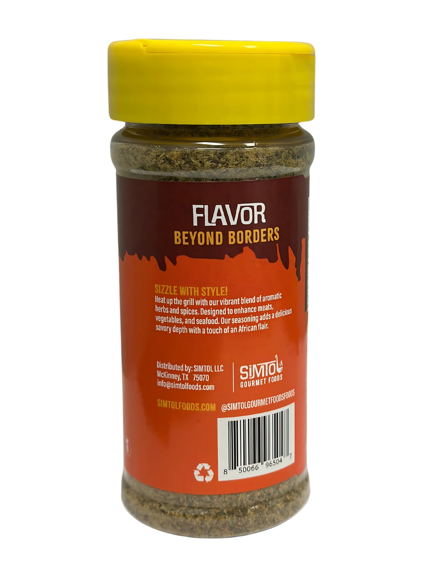 Simtol Foods Sizzle and Simmer Grilling Seasoning - Bold, Aromatic Spice Blend for Meat, Vegetables & Seafood - African-Inspired BBQ Rub