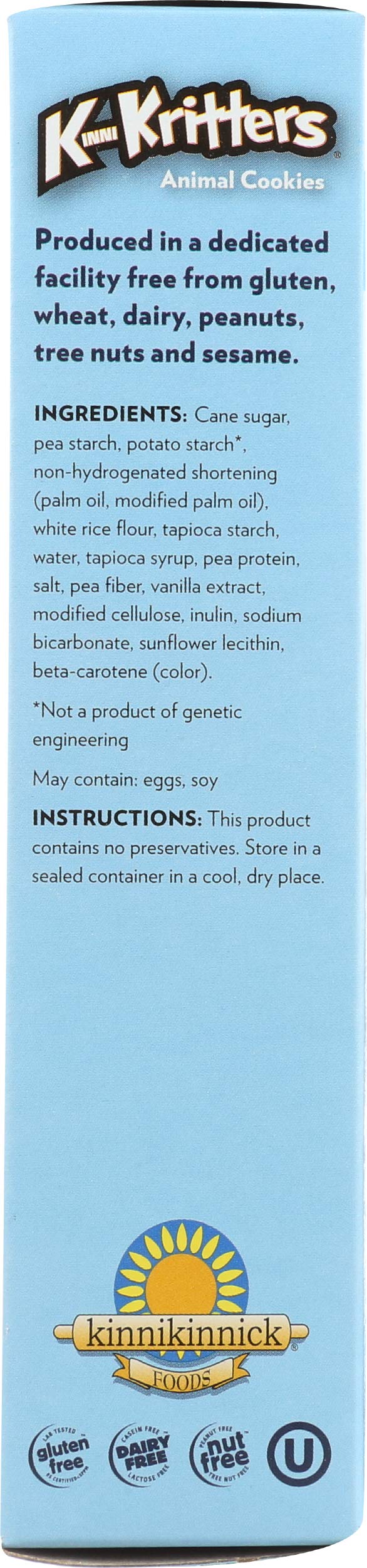 Kinnikinnick KinniKritters Animal Cookies Gluten Free - 8 oz