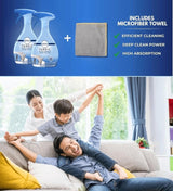 Fabric Refresher Spray 23.6 oz Bundle with Microfiber Cloth - Fabric Freshener Spray for Sofas, Curtains, and Hard-to-Wash Fabrics - Eliminates Odors