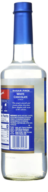 Torani Sugar Free White Chocolate Syrup with Splenda, 750 ml