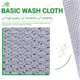 Olivia tree 5pcs Monotone Dish Washing Net Cloths, Dish mesh net,Scourer, Quick Dry, Perfect Scrubber for Washing Dishes 11" X 11" Dish scubber