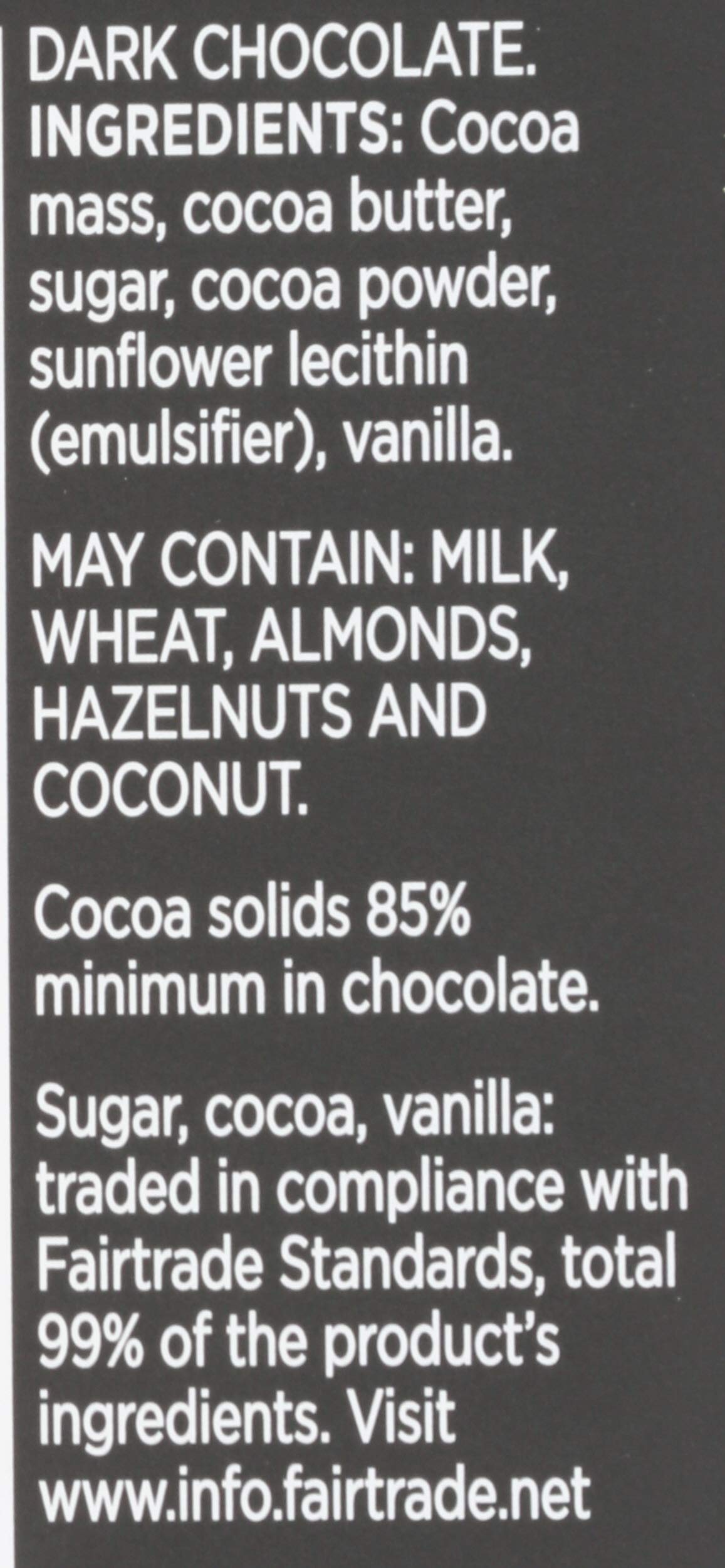 Divine Chocolate, Bar Dark Chocolate Exquisitely Rich 85%, 3 Ounce
