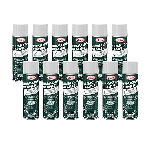 Claire CL873 Germicidal Foaming Cleaner and Disinfectant, White, 1 lb. 3oz (1.18 Pounds)