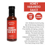 Jim N Nicks World Famous Southern Recipe Bar-B-Q Sauce - A Southern Original (Habanero)