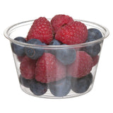 ECO PRODUCTS Compostable Clear PLA Plastic 3oz Portion Cups, Case of 2000, Round Cold Food Containers, Renewable Plant-Based, Lid Sold Separately