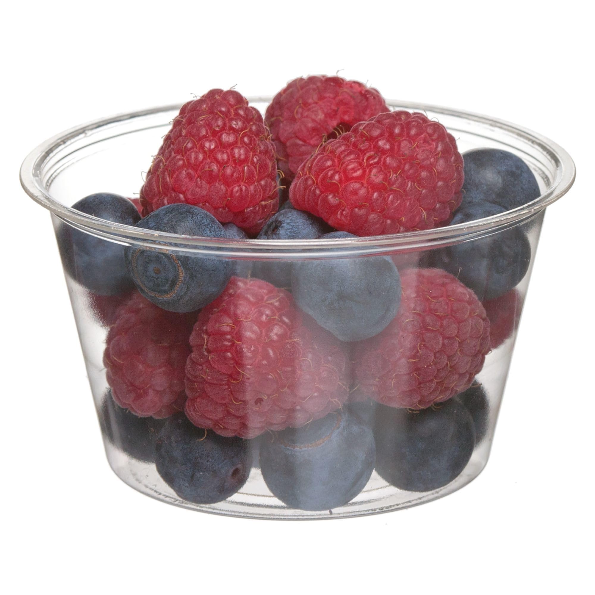 ECO PRODUCTS Compostable Clear PLA Plastic 3oz Portion Cups, Case of 2000, Round Cold Food Containers, Renewable Plant-Based, Lid Sold Separately