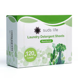 Suds Life Laundry Detergent Sheets (60 Sheets) Ocean Breeze, Lavender, Rainforest - Portable, Concentrated Laundry Detergent (Up to120 Loads)