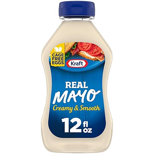 Kraft Real Mayo Creamy & Smooth Mayonnaise, 12 fl oz Bottle