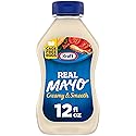 Kraft Real Mayo Creamy & Smooth Mayonnaise, 12 fl oz Bottle