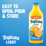 Tropicana Light Orange Juice Beverage, No Pulp, 46 fl oz Bottle