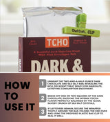 Bar Choc Dark And Salty, 2.5 OZ Bundle with Plastic Bag Clip - Rich Chocolate with Salty Crunch for Snacking and Resealable Bag Clip for Freshness