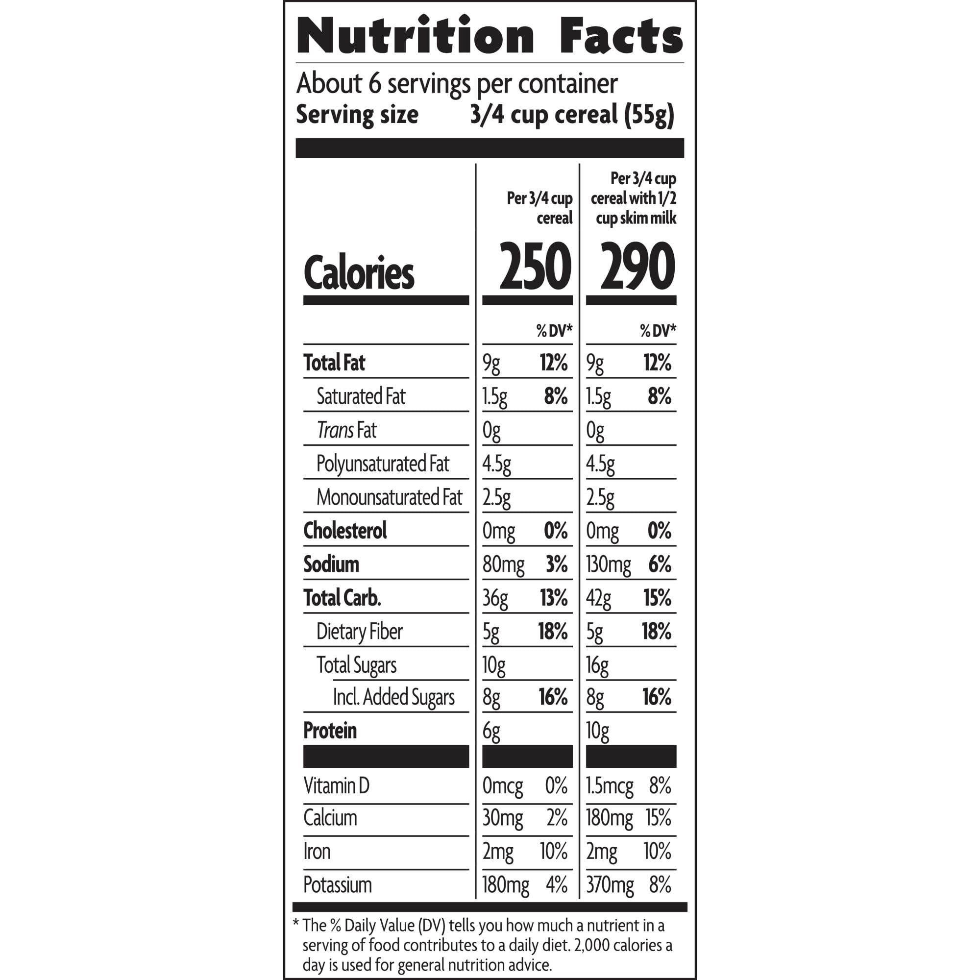 Nature's Path Organic Vanilla Almond + Flax Granola, 11.5 oz (Pack of 6), Non-GMO