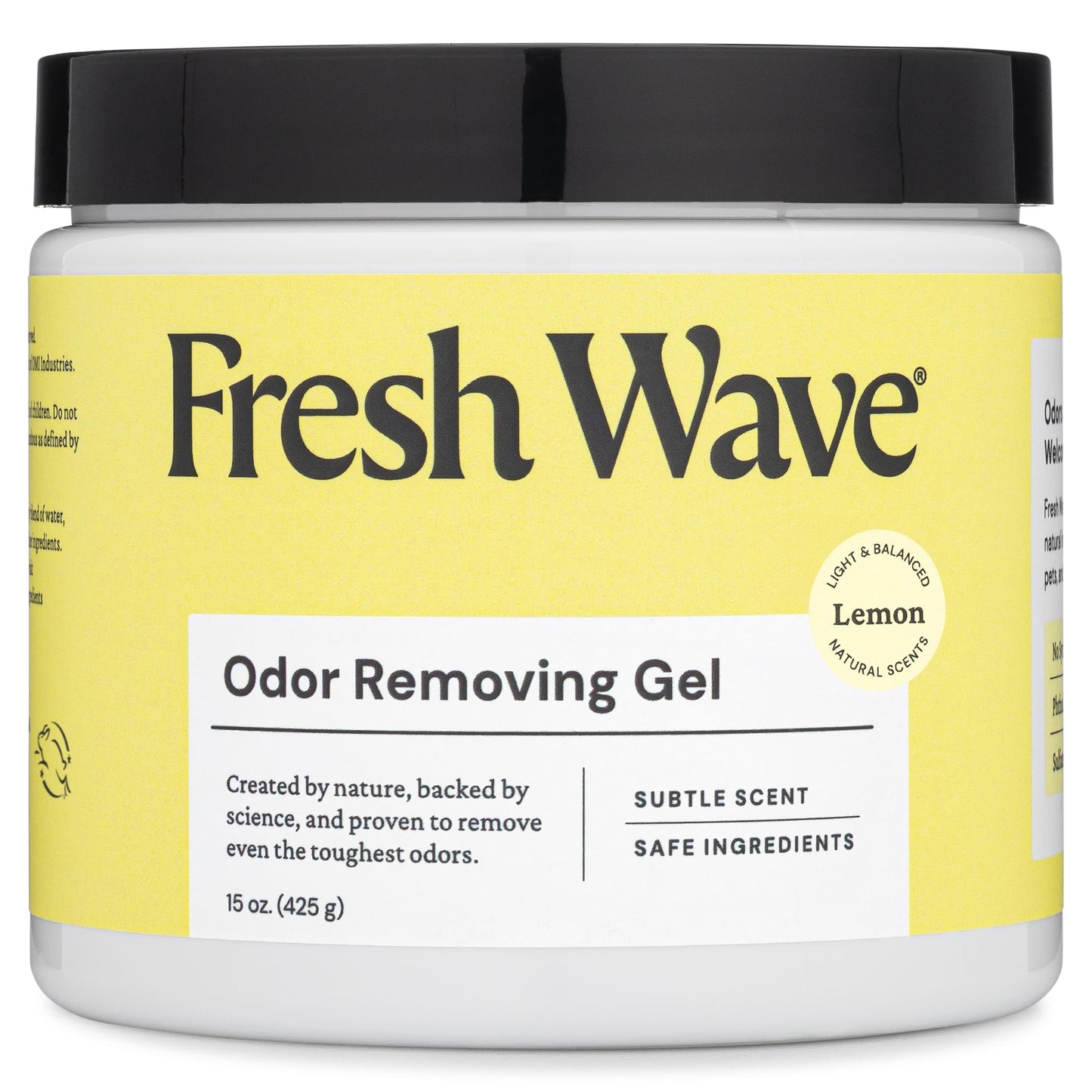 Fresh Wave Lemon Odor Removing Gel, 15 oz. | Odor Absorbers for Home | Safer Odor Relief | Natural Plant-Based Odor Eliminator | Every 15 oz. lasts