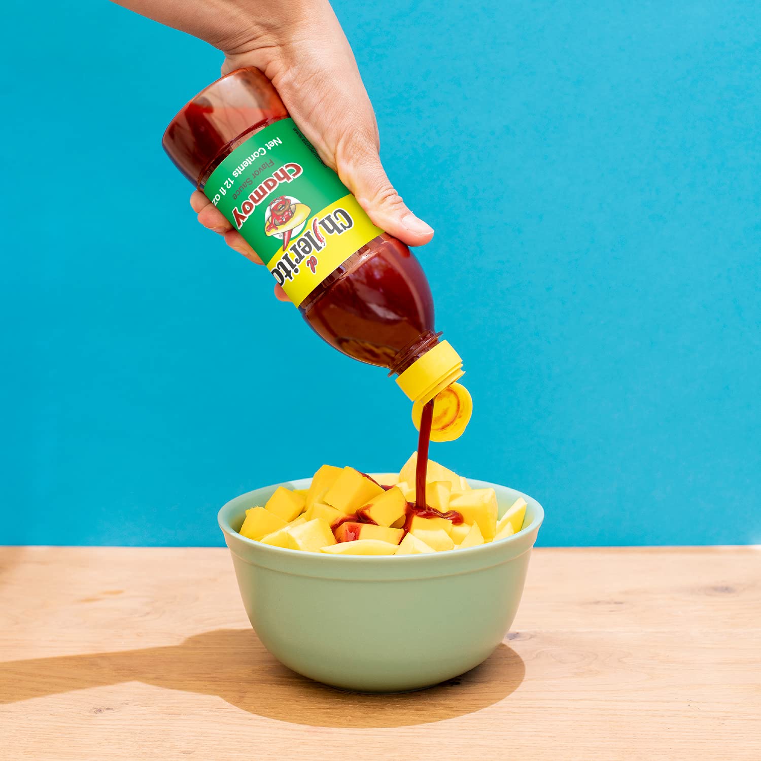 El Chilerito Chamoy Sauce Original 355ml - Authentic Mexican Flavor for Snacks, Fruits, Candy & Drinks - Sweet & Tangy Taste