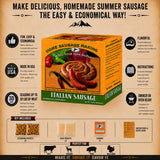 Hi Mountain Seasonings ? ITALIAN Sausage Making Kit ? Includes Sausage Seasoning, Cure, Natural Hog Casings, and Simple-to-Follow Directions ? Creates