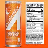 Accelerator Energy Drink, Orange Ice Pop 12oz can (12 pack), Zero Sugar, Sustained Energy from 100% Natural Caffeine (200mg from Green Coffee Bean