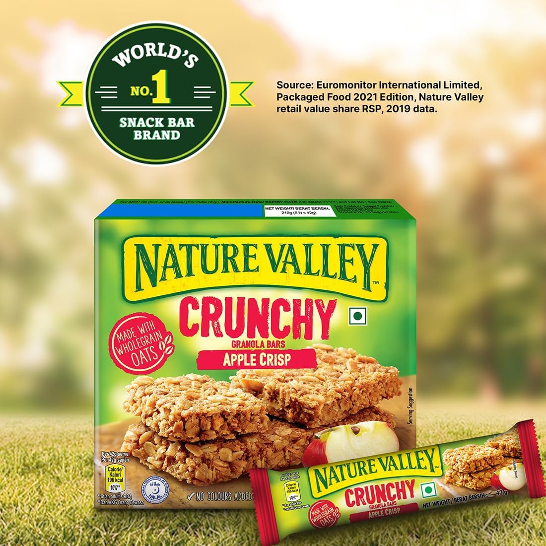 Nature Valley Crunchy Granola Bars, Apple Crisp, Limited Edition Box, 12 Bars, 8.94 oz (6 Pouches) (Pack of 6)