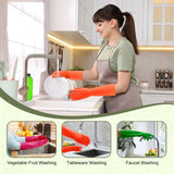 Gdotmely 3 Pairs Rubber Dishwashing Gloves,Rubber Cleaning Gloves, Reusable Kitchen Glove for Household,Waterproof