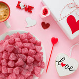 Mother's Day Sour Cherry Jelly Hearts Candy, 2lb Pack of Mother's Day Candy Bulk, Ideal Gummy for Parties, Classroom Exchanges and Gift Bags, Perfect