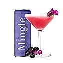 Mingle Mocktails Blackberry Hibiscus Bellini Non Alcoholic Drinks, Alcohol Alternative Pre-Mixed Drinks with Real Juice, Canned Mocktails or Cocktail