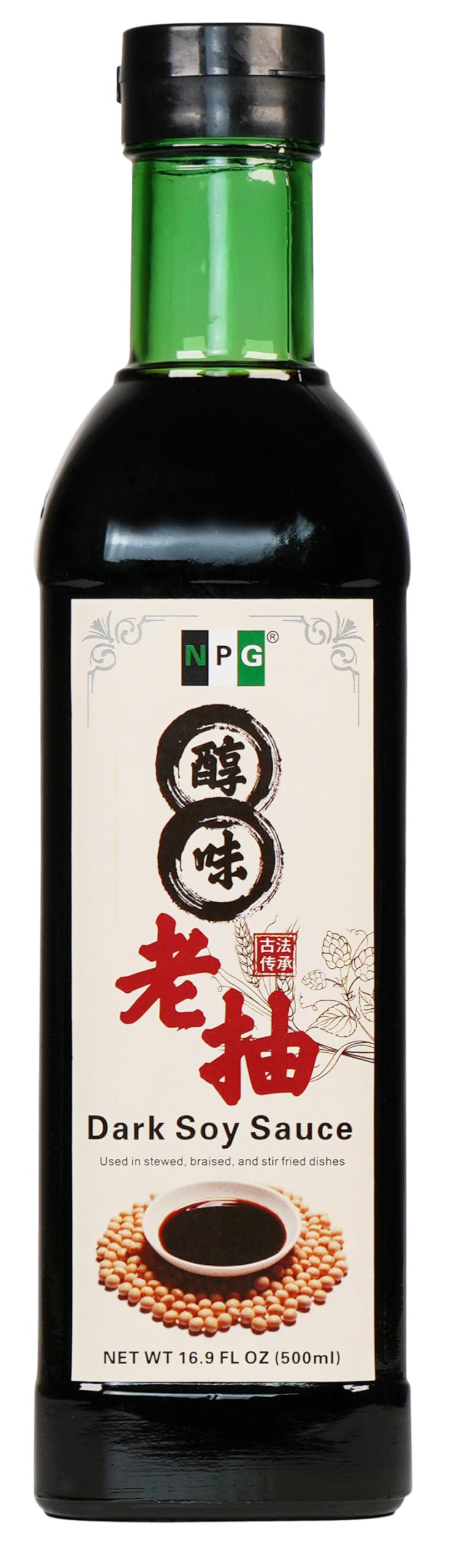 NPG Dark Soy Sauce 16.9 fl oz, All Purpose Umami Seasoning