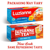 Luzianne Cold Brew Black Tea Bags, Family Size, Unsweetened, 22 Count Box, Specially Blended For Cold Brew In Water, Clear & Refreshing Home Brewed
