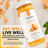 LIVWELL Tuscan Butternut Squash Pasta Sauce - Pack of 6 Plant Based Tuscan Sweet Butternut Squash & Sage Dairy Free Pasta Sauce with Virgin Olive Oil