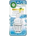 Air Wick Plug in Scented Oil Refill, 1ct, Fresh Linen, Essential Oils, Air Freshener
