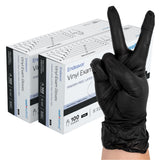 Well Before Black Vinyl Gloves - Small 200 Ct. Disposable Powder-Free and Latex-Free Gloves