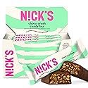 N!CK'S Choco Crush Chocolate Candy Bar with Salted Corn Puffs, No Added Sugar, Gluten Free, 160 Calories, 1.13 oz - 15-Pack (32g Each)