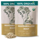 Organic Marshmallow Root (2 Pack) - All-Natural, Pure Herbal Tea for Soothing Throat & Digestive Health