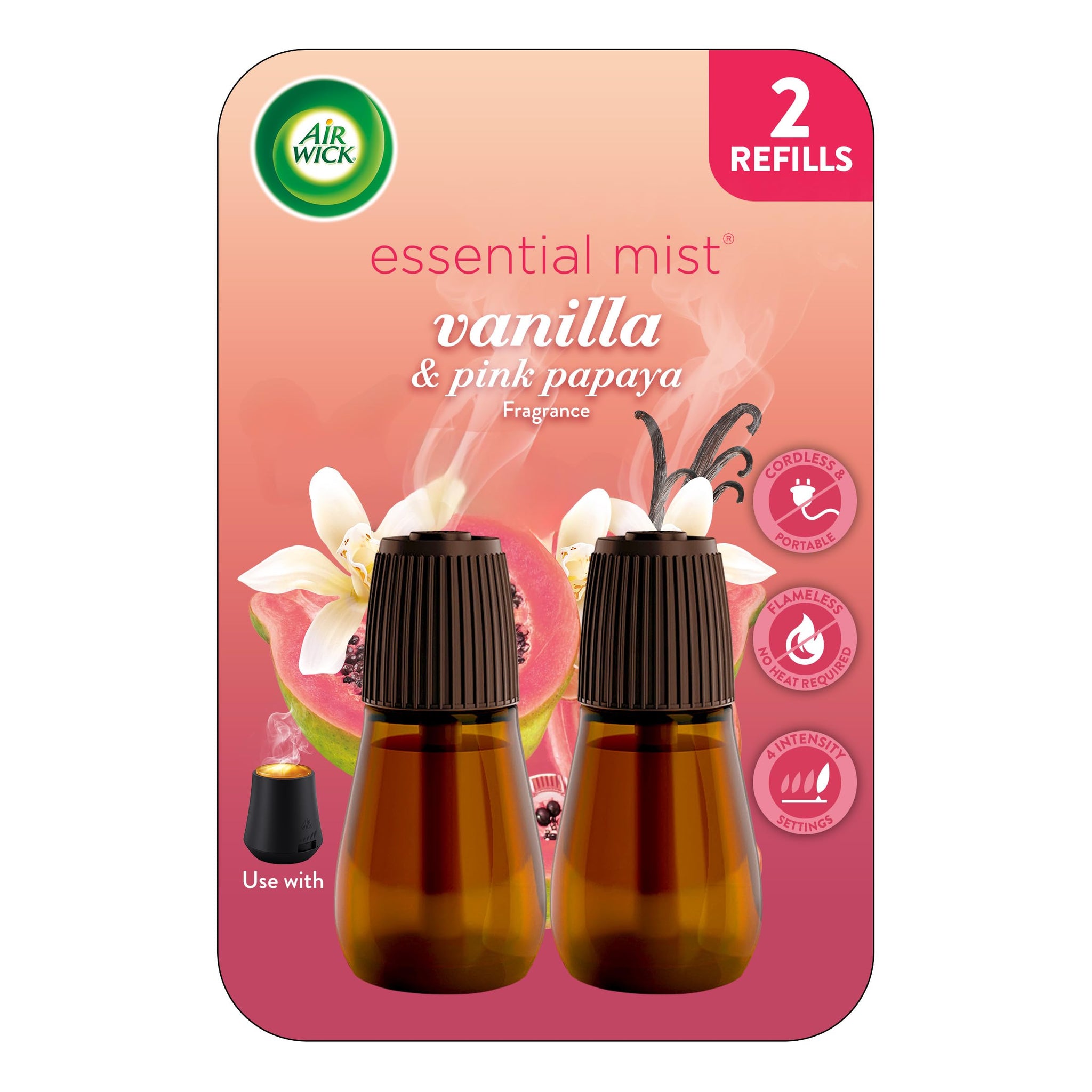 Air Wick Essential Mist Twin Refill Vanilla & Pink Papaya 2 ct.