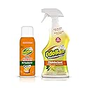 OdoBan 360-Degree Continuous Spray Natural Oil Real Citrus Orange Air Freshener, 10 Ounce, and Multipurpose Disinfectant Cleaner, 32 Ounce Spray, Made