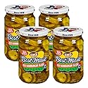 Best Maid Products - 24 Ounce Glass Jars Baby - Dill, Kosher, Hamburger Slices, Garlic Bites, Habanero Chips, & Xtreme Hot Pickles (4 Pack, Fresh Pack