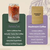 AmaZai USDA Organic Açaí Coffee Alternative | Roasted Açaí Seed Superfood | Caffeine-Free, Low Acid & Gut Friendly | Brews Like Coffee (25 servings)