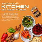 Authentic Taste Africa Pepper Sauces & Purees - Traditional West African Chili Sauce Made with a Variety of Peppers, Ginger & Garlic, Flavor-Packed