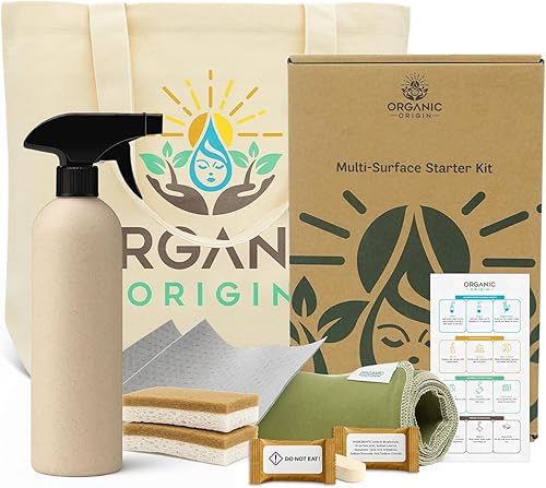 Lifecircle Kitchen Cleaning Kit 14 Piece - Swedish Dishcloths, Dish Towels for Kitchen, Plant-Based Sponges, Reusable Paper Towels, Cleaner Tablets