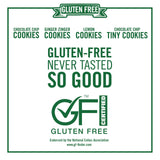 Tate's Bake Shop Gluten Free Cookies Variety Pack, Lemon, Ginger Zinger, Chocolate Chip, and Tiny Chocolate Chip Cookies, 4 Bags