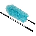 CleanAide Electrostatic Dusting Wand with 3-Section Extendable Pole, Reaches Up to 72 Inches, Lightweight & Non-Scratch for Home & Office Cleaning
