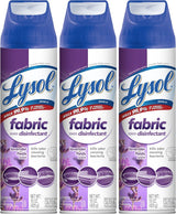 Lysol Fabric Disinfectant Spray, Sanitizing and Antibacterial Spray, For Disinfecting and Deodorizing Soft Furnishings, Lavender Fields 15 Fl. Oz