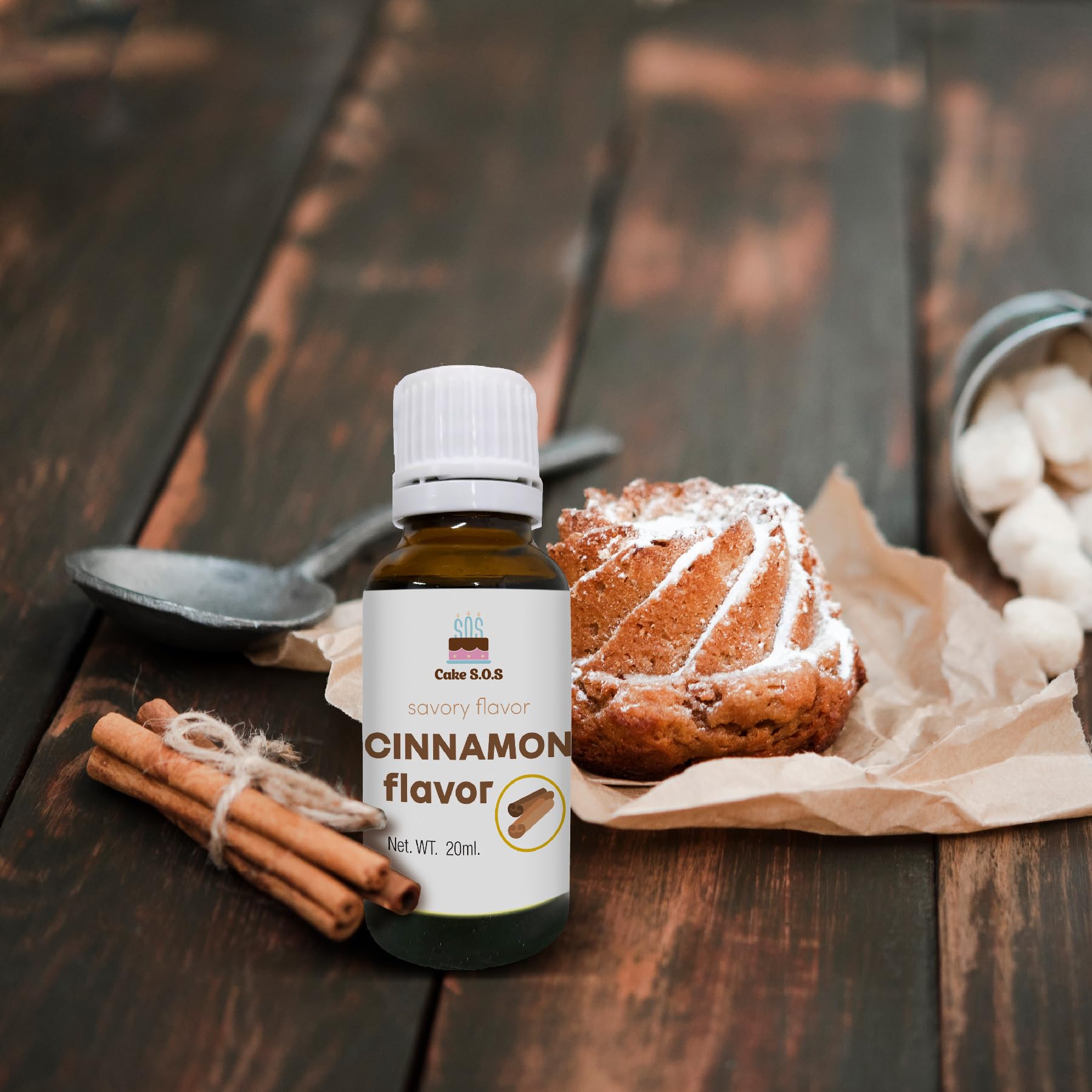 Cinnamon Flavor, 20 ml (0.68 fl oz)