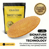 Craize Sweet Corn Crisps | Gluten Free, Vegan, Kosher, Toasted Corn Crackers | 4 oz each