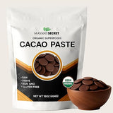 Cacao Paste Organic Raw Wafers Bulk 1 Pound Cacao Paste Unsweetened, Vegan,