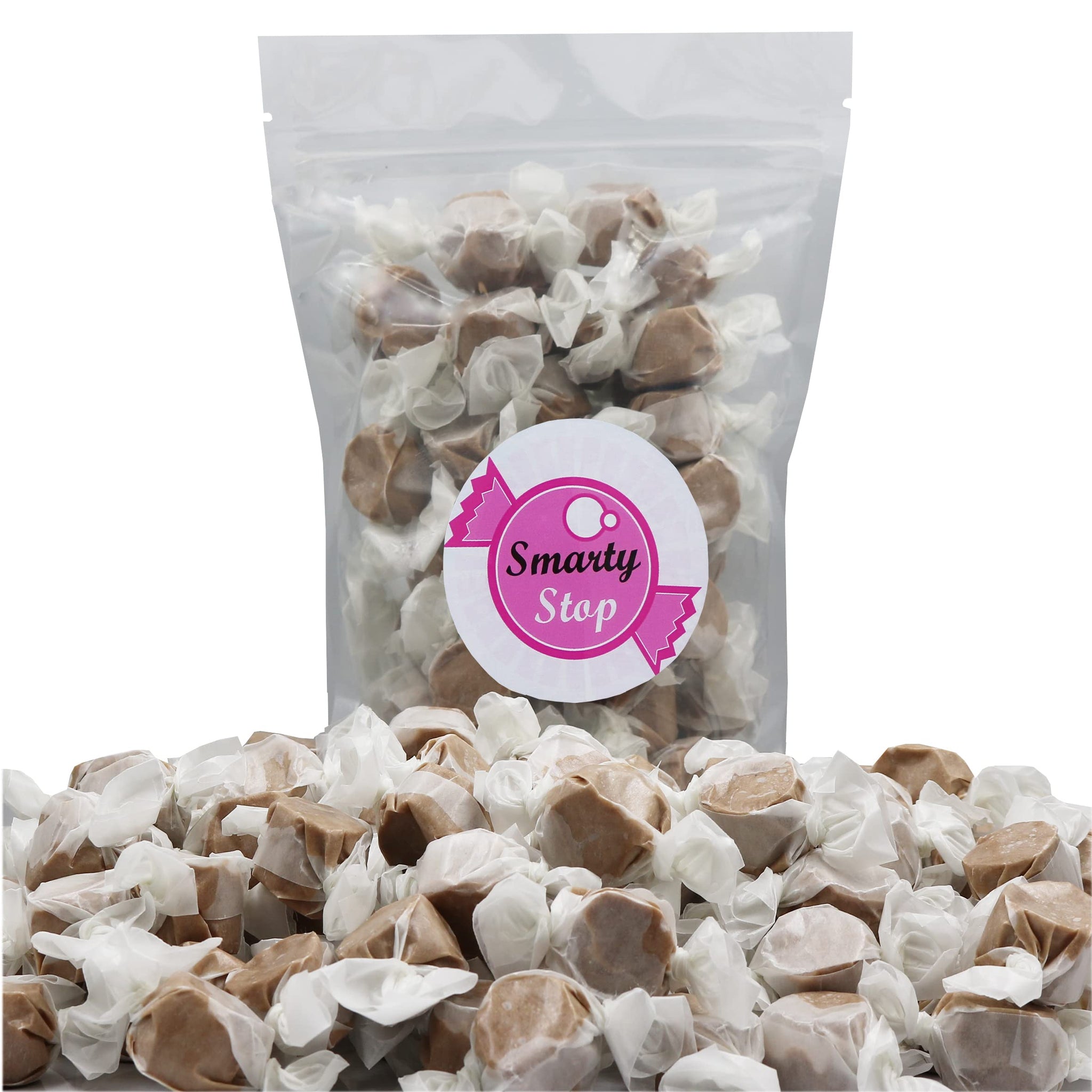 Gourmet Soft and chewy Salt Water Taffy Candy - Individually Wrapped - Bulk bag (Chocolate, 3 Pound (Pack of 1))