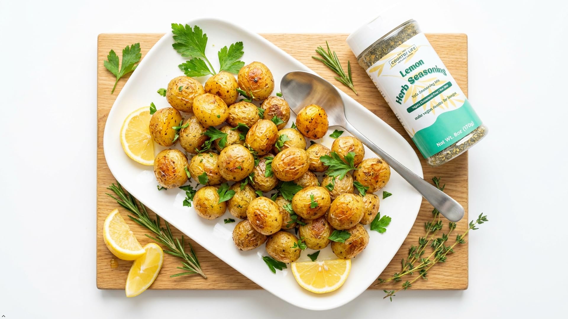 Country Life Natural Foods Lemon Herb Seasoning 6 oz | Vegan Egg Topping Seasoning Salt | Non-GMO Plant-Based Spice Mix with Himalayan Black Salt