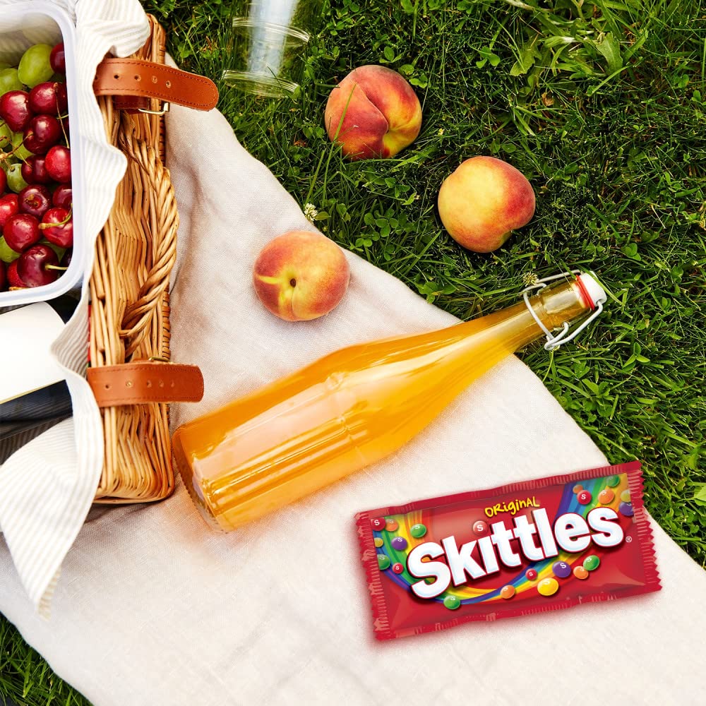 SKITTLES Original Chewy Candy, Full Size 2.17 oz Individually Wrapped Packs of Full Size Candies 36 Count